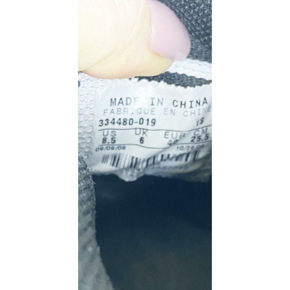 Nike Air Women Sz 8.5 Black Pink Metallic Swoosh High Top Athletic Sneaker Shoes - Picture 9 of 10